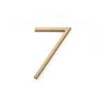 Emtek Modern House Number #7 Satin Brass - 7 in