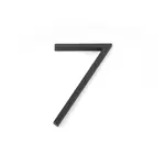 Emtek Modern House Number #7 Flat Black - 7 in