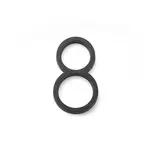 Emtek Modern House Number #8 Flat Black - 7 in