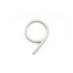 Emtek Modern House Number #9 Satin Nickel - 7 in