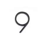 Emtek Modern House Number #9 Flat Black - 7 in