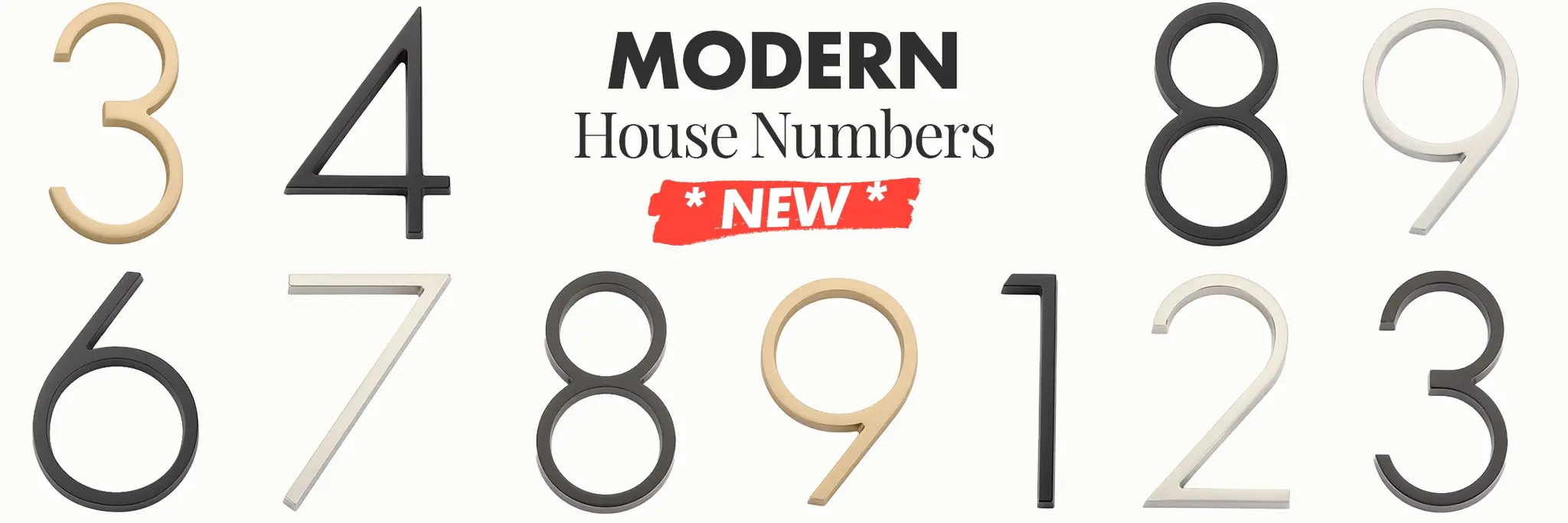 Modern Door Numbers