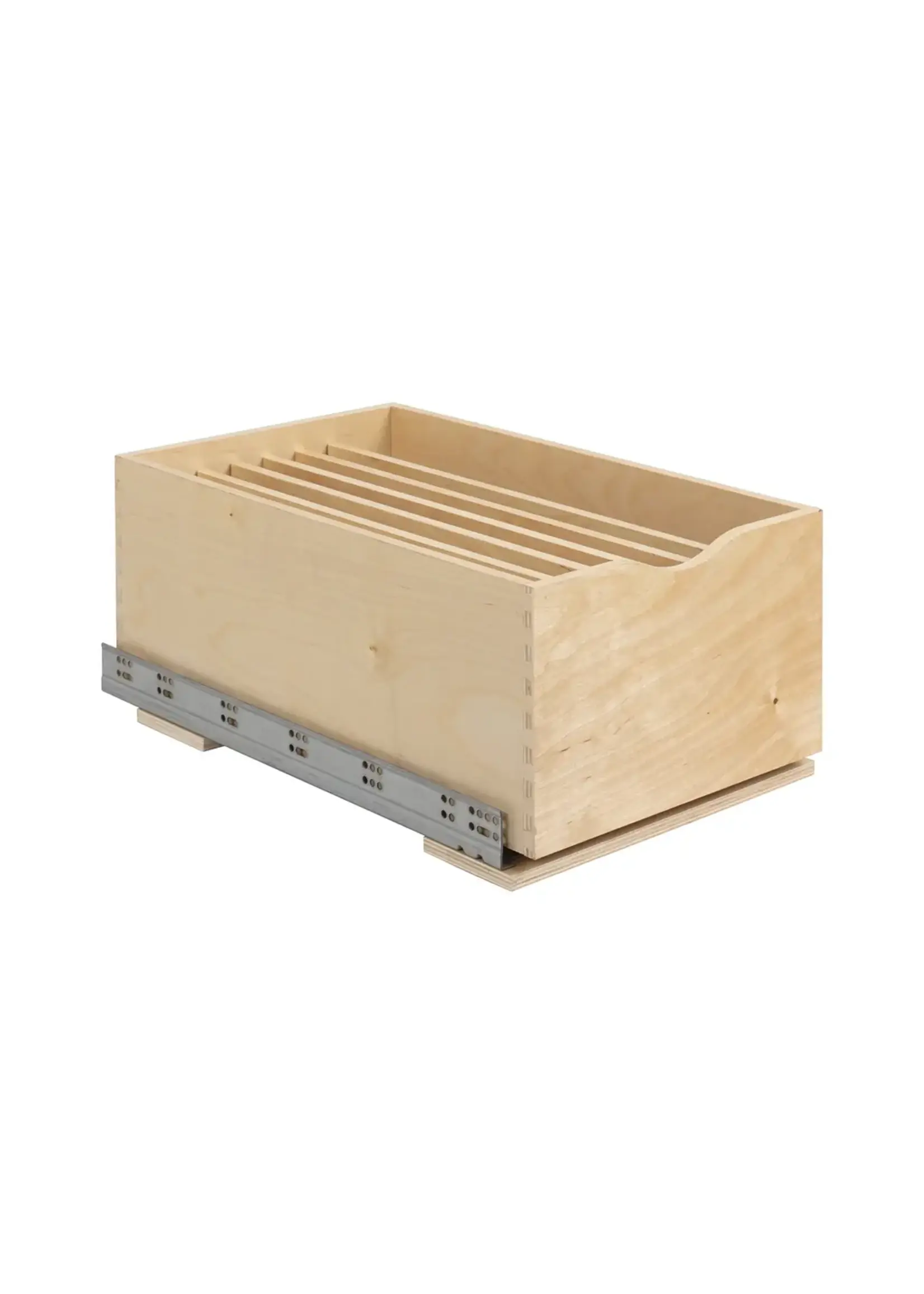 Hardware Resources Wood Single Drawer Cookware Rollout