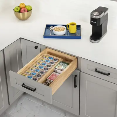 Hardware Resources Drawer Insert Adjustable Coffee Pod - 9 in to 14 in
