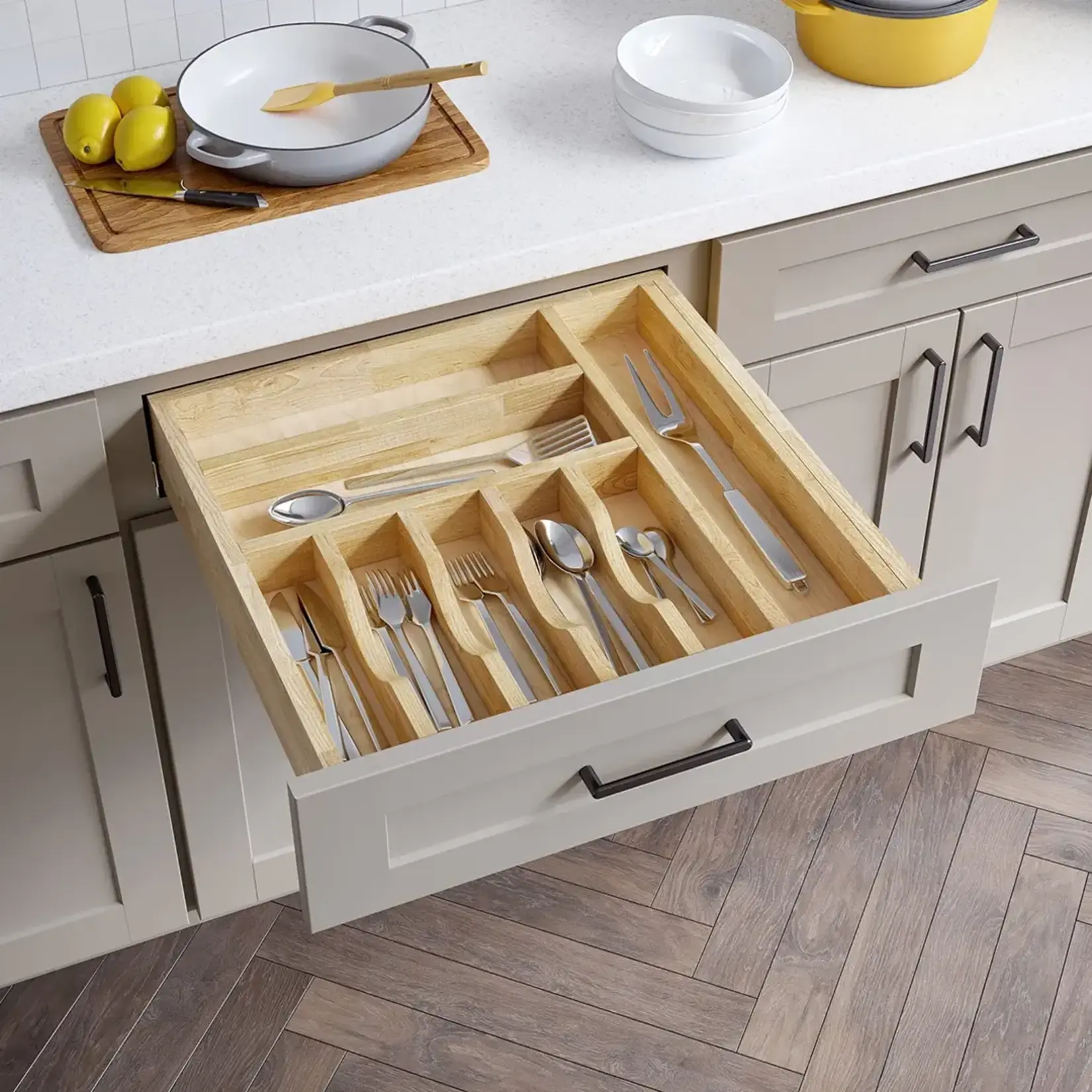 Hardware Resources Adjustable Cutlery Drawer Insert