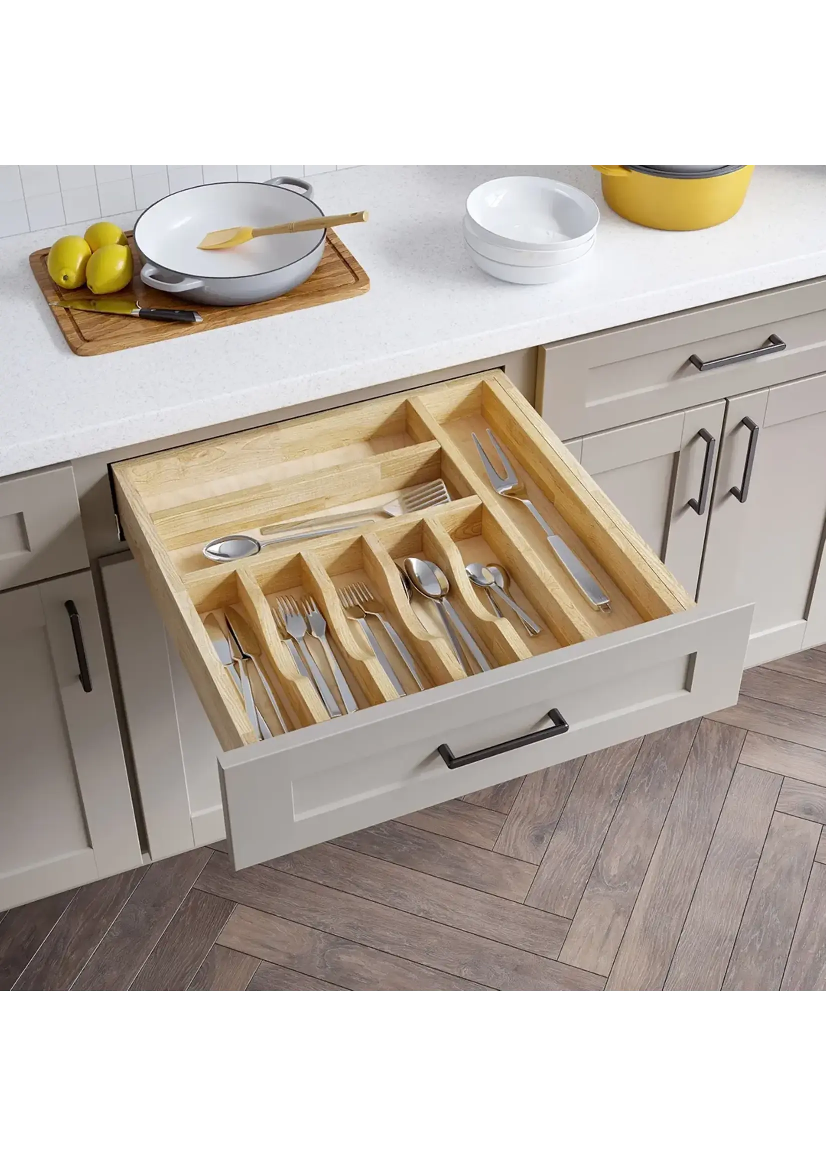 Hardware Resources Adjustable Cutlery Drawer Insert