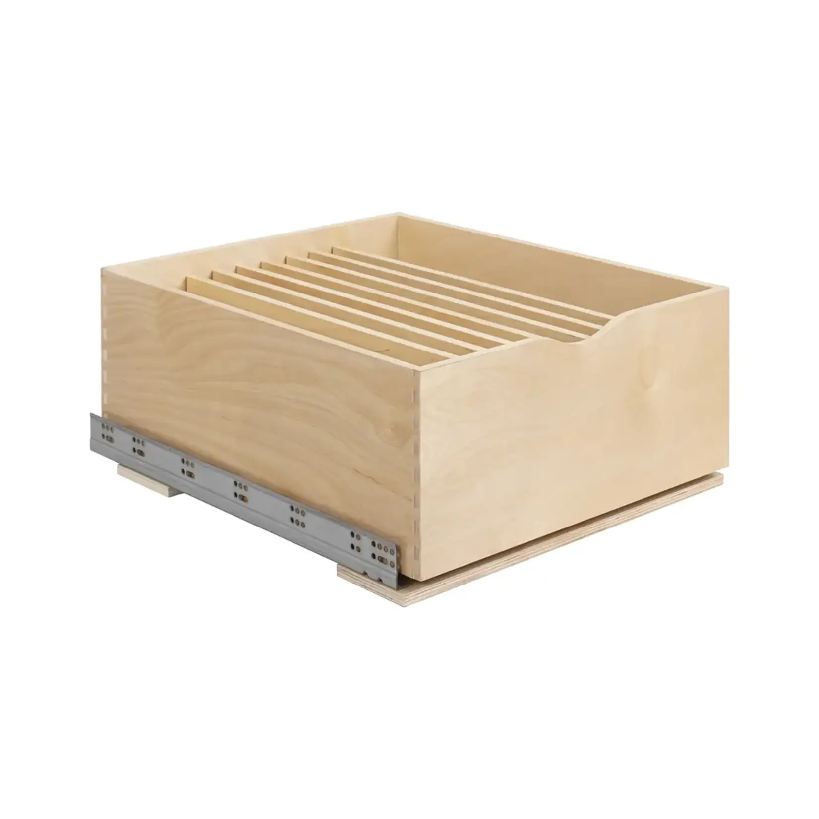 Hardware Resources Wood Single Drawer Cookware Rollout