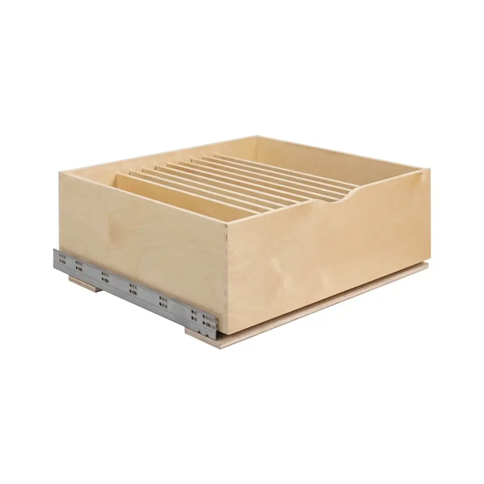 Hardware Resources Wood Single Drawer Cookware Rollout