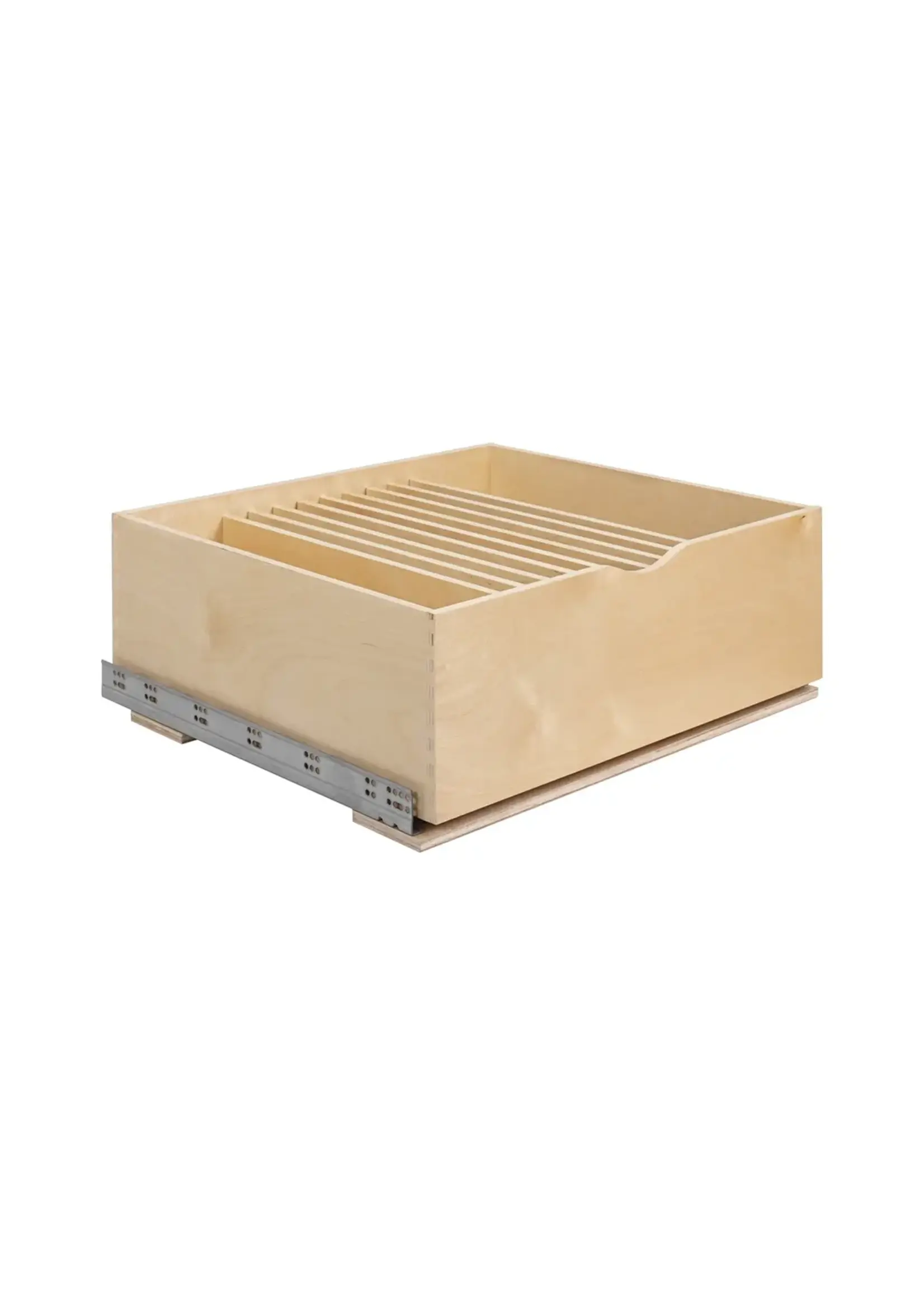 Hardware Resources Wood Single Drawer Cookware Rollout