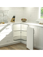 Marathon Hardware Kidney Shaped Plastic Lazy Susan - 24 in