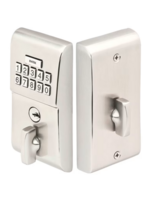 Emtek Modern Brass Keypad Deadbolt Satin Nickel