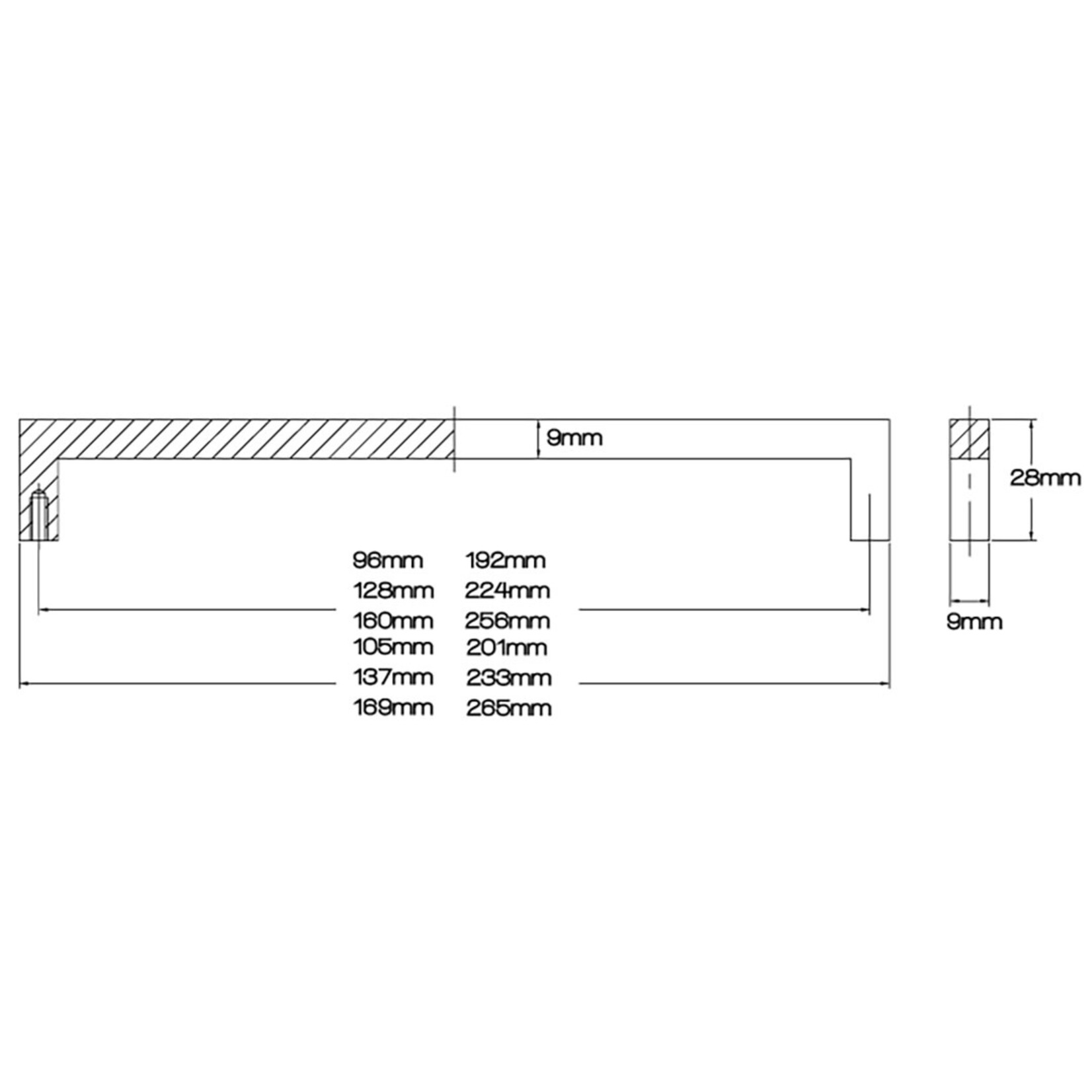 Marathon Hardware HITCH Cabinet Pulls