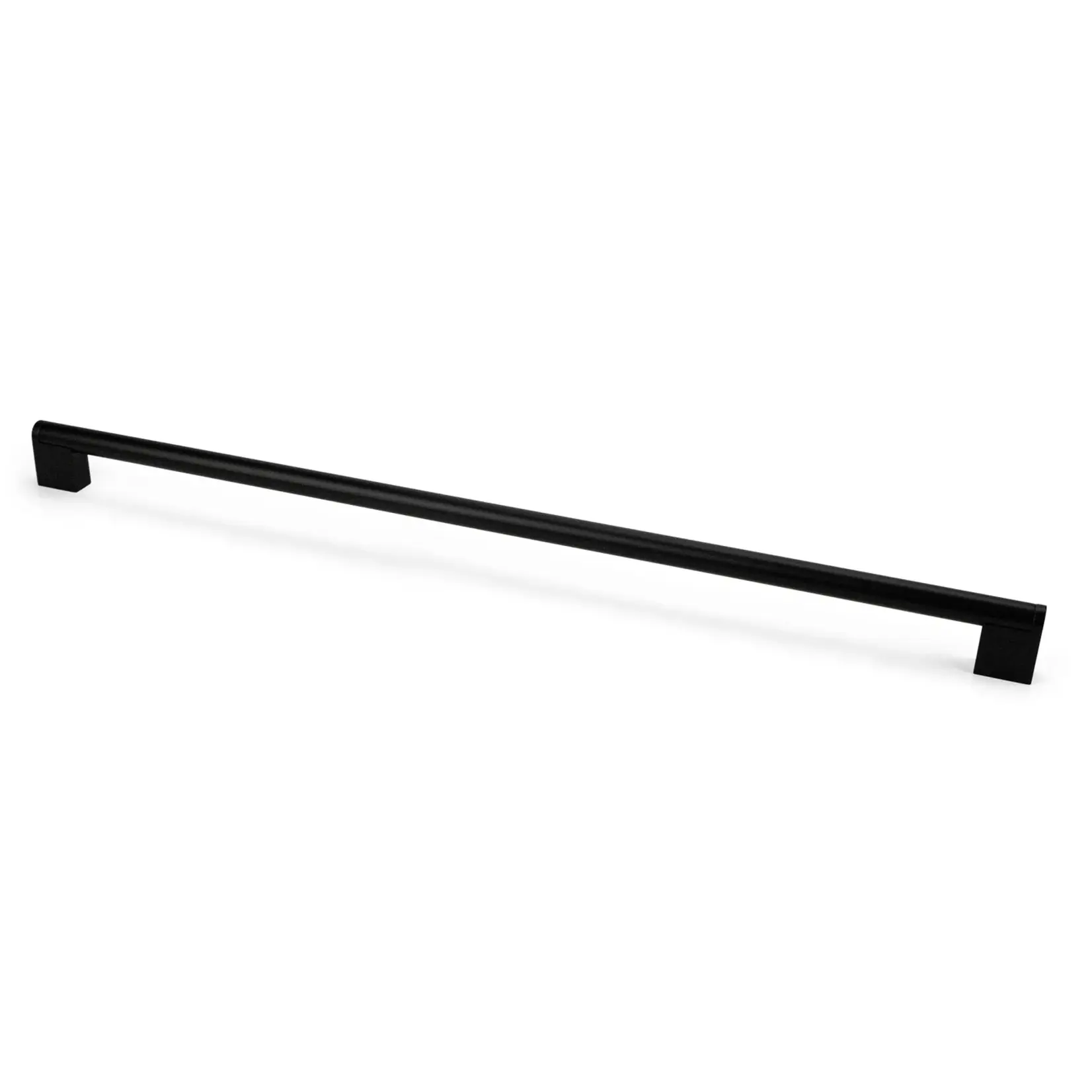 Marathon Hardware Grantchester Modern Hollow Pull Matte Black 18 29/32 In