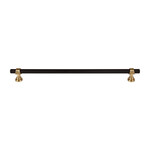 Top Knobs Bit Appliance Pull Flat Black & Honey Bronze - 12 in