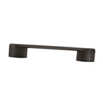 Marathon Hardware Lennox Pull-Brushed Black/Silver - 6 5/16 In