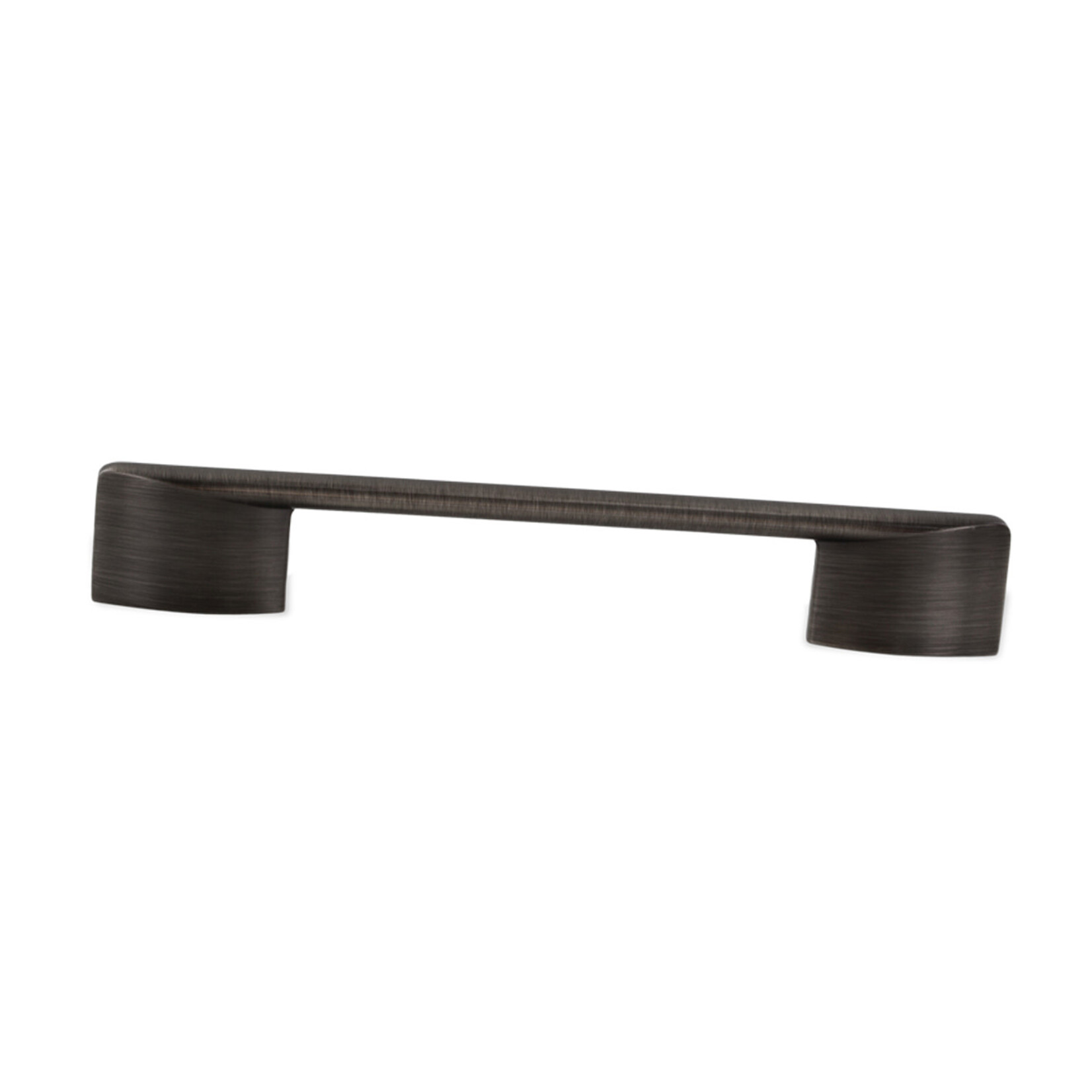 Marathon Hardware Lennox Pull-Brushed Black/Silver - 6 5/16 In