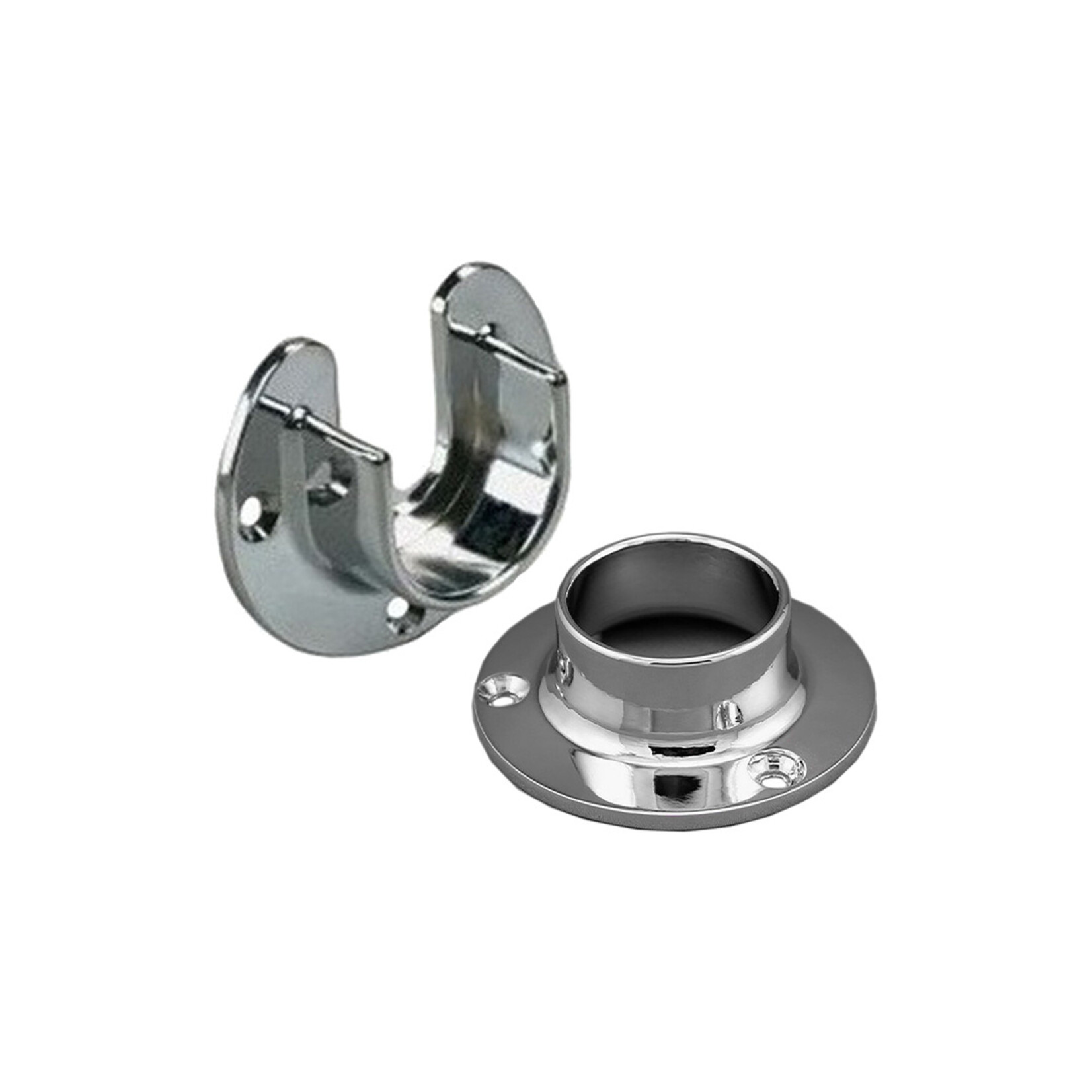 Chrome - Round Closet Rod (Cut to Length)