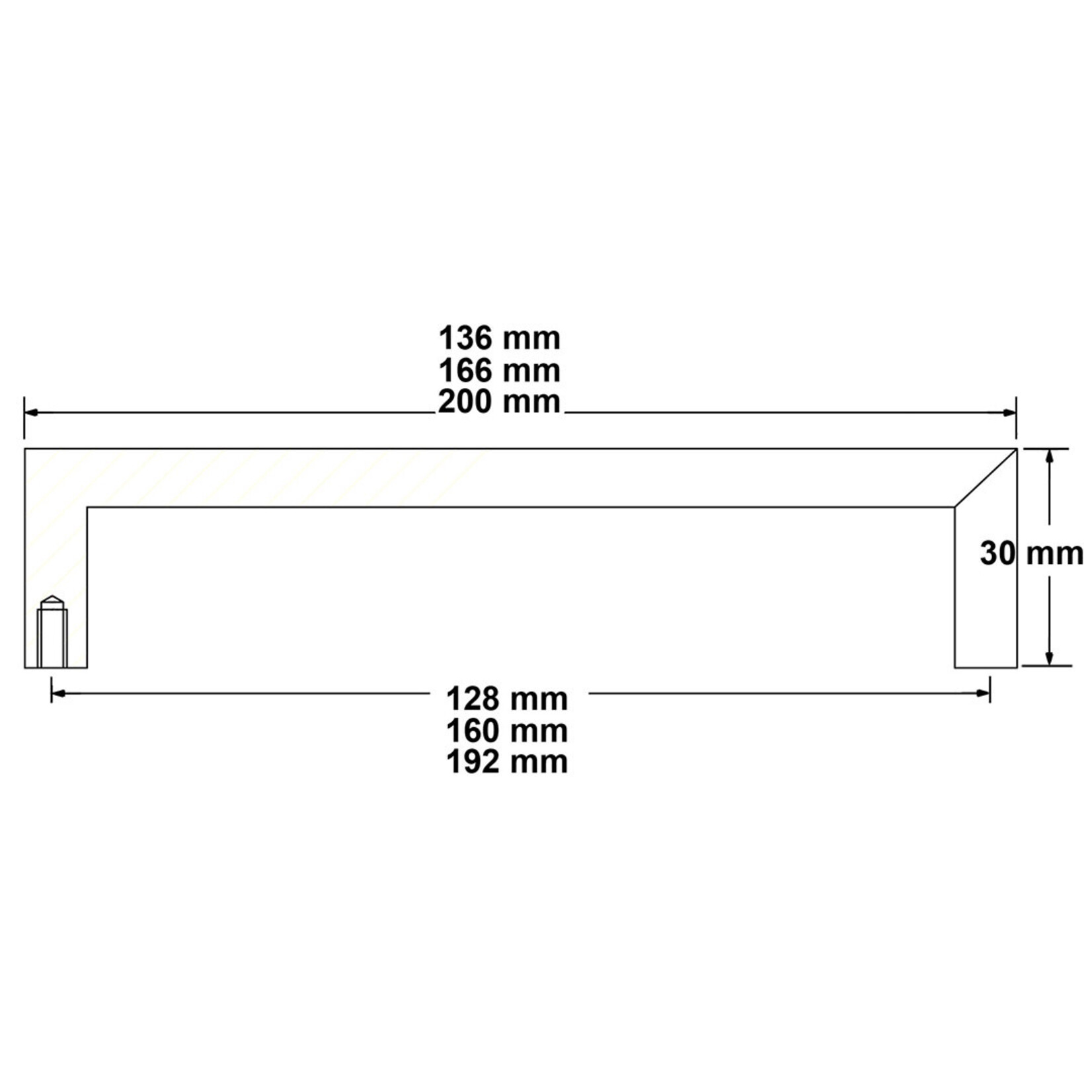 Marathon Hardware Bedford Modern Pull