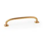 Marathon Hardware Quart Mini Pull Brushed Brass Cava 128mm