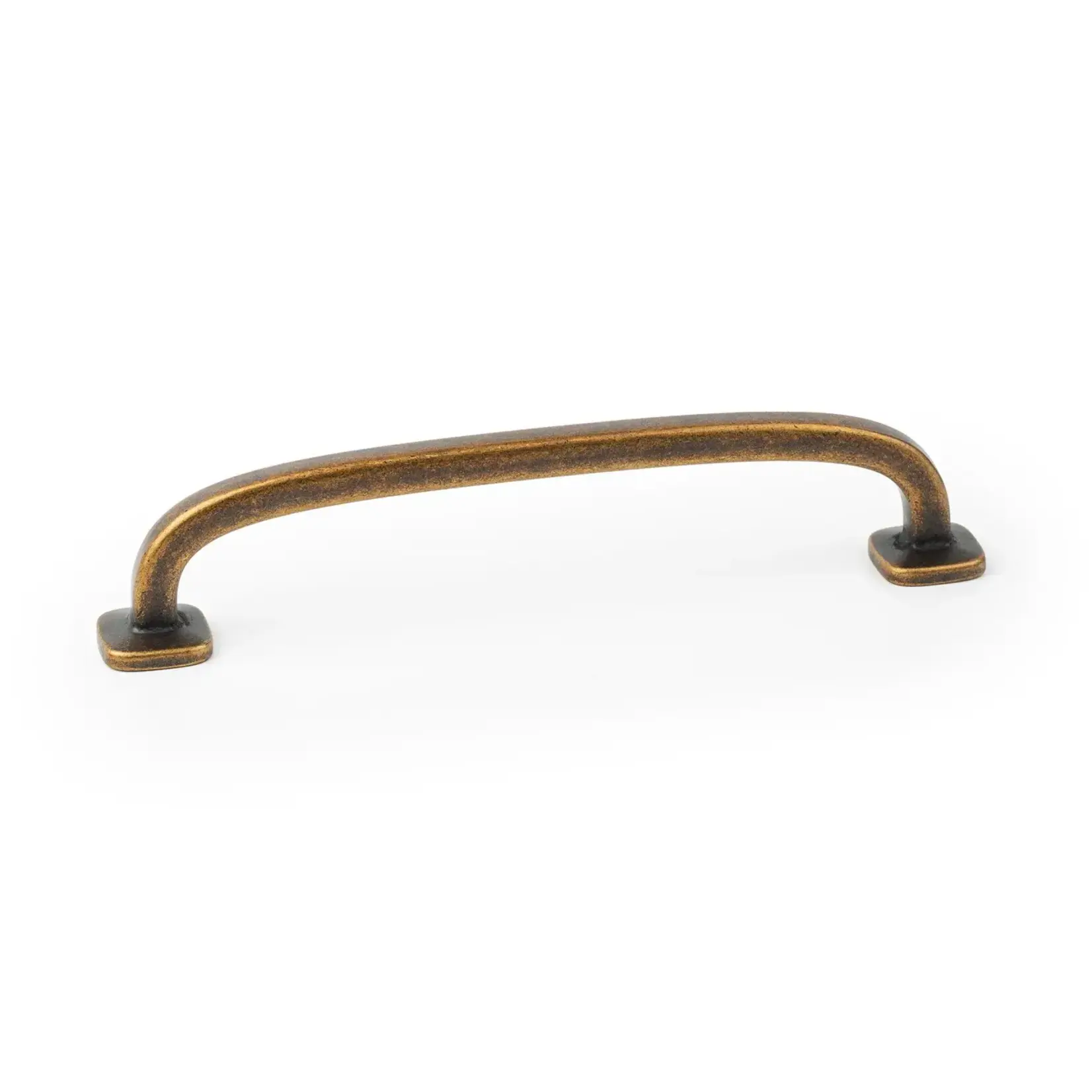 Marathon Hardware Quart Mini Pull Rustic Brass 128mm