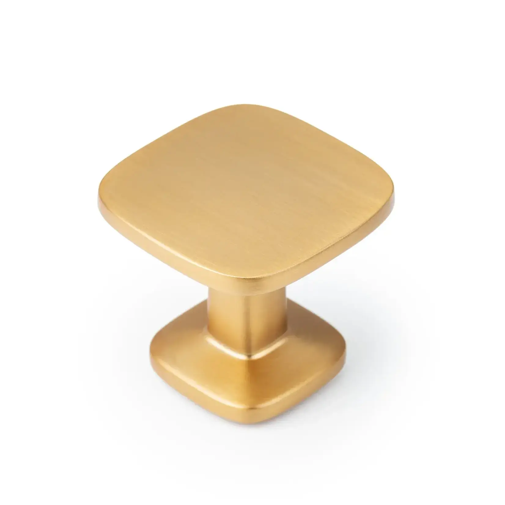 Viefe Quart Big Knob Brushed Brass Cava 34mm
