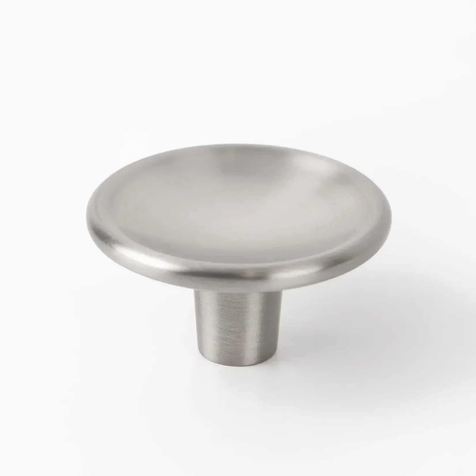 Viefe Disc Zamak Knob Brushed Nickel 38mm
