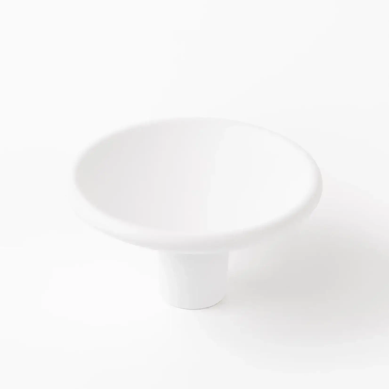 Viefe Disc Zamak Knob Matte White 38mm