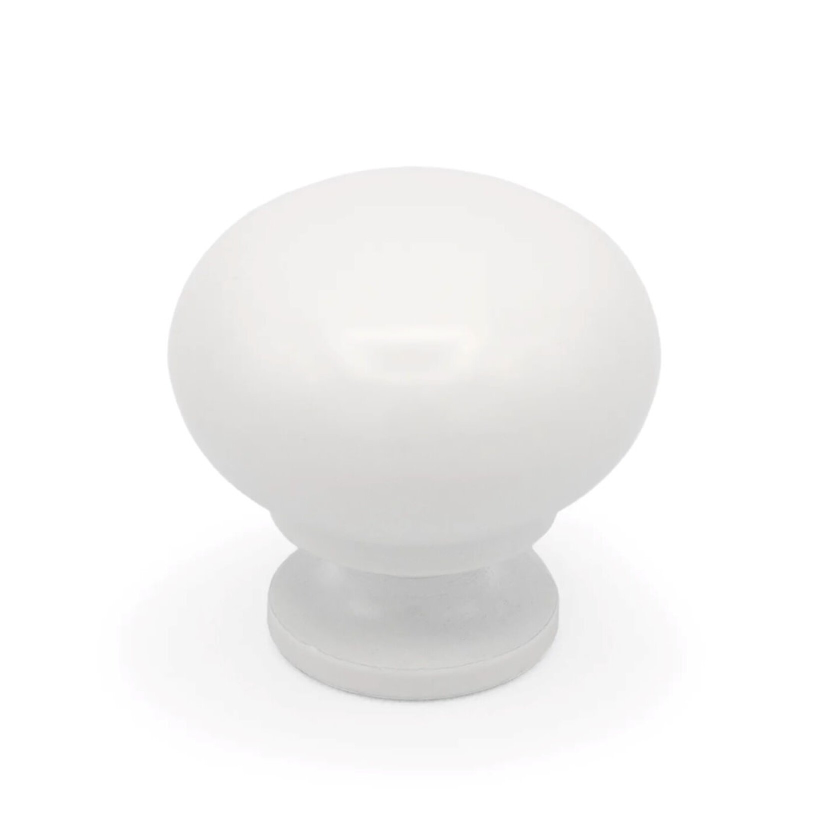 Marathon Hardware Volta Traditional Knob Matte White 1 1/4 in