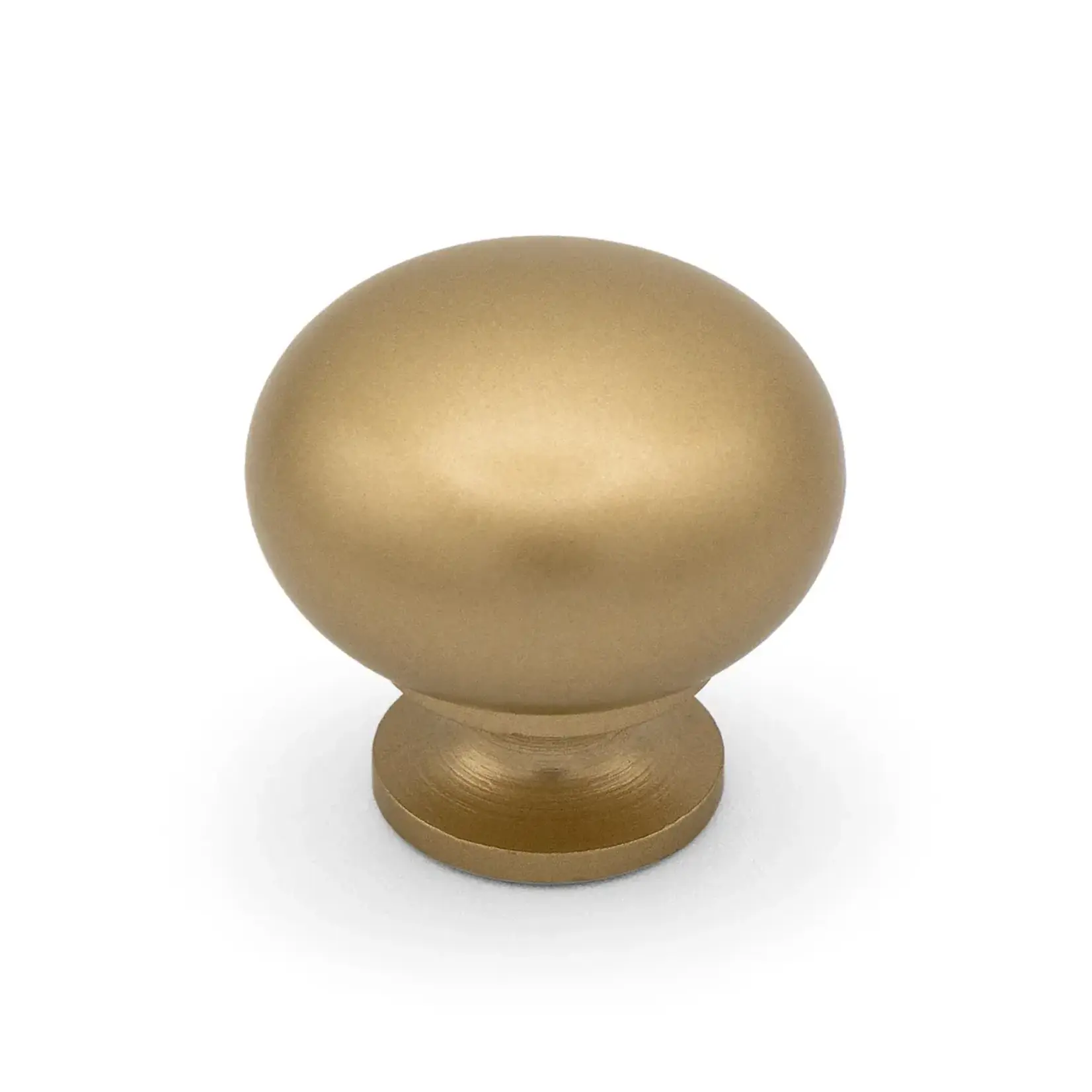 Marathon Hardware Volta Traditional Knob Satin Gold 1 1/4 in