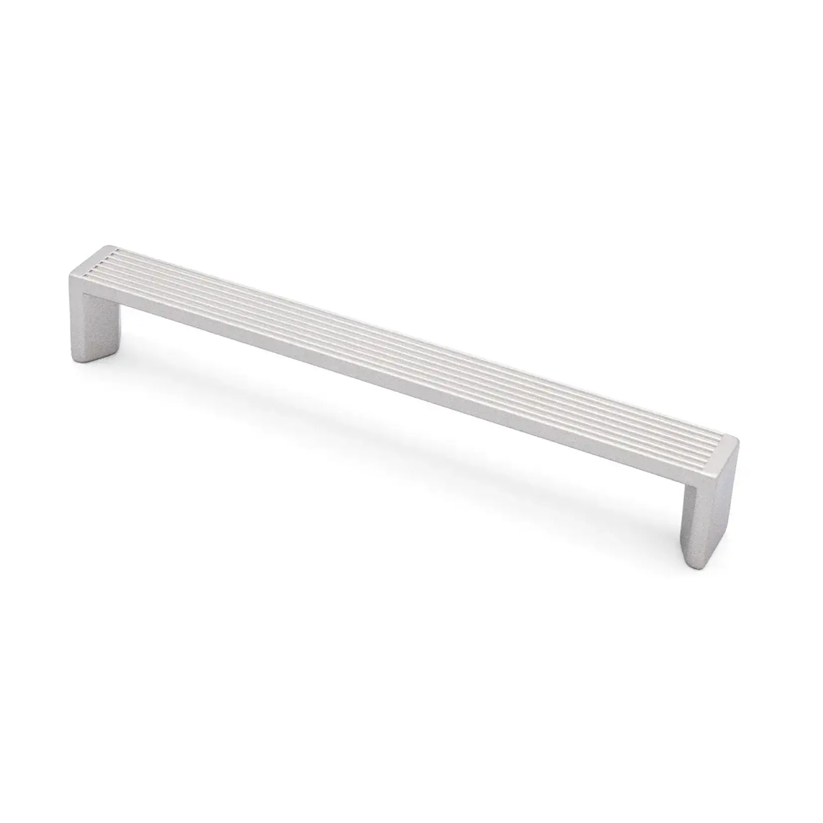 Citterio Giulio Lineas Fluted Designer Pull Lacquered Silver 160mm