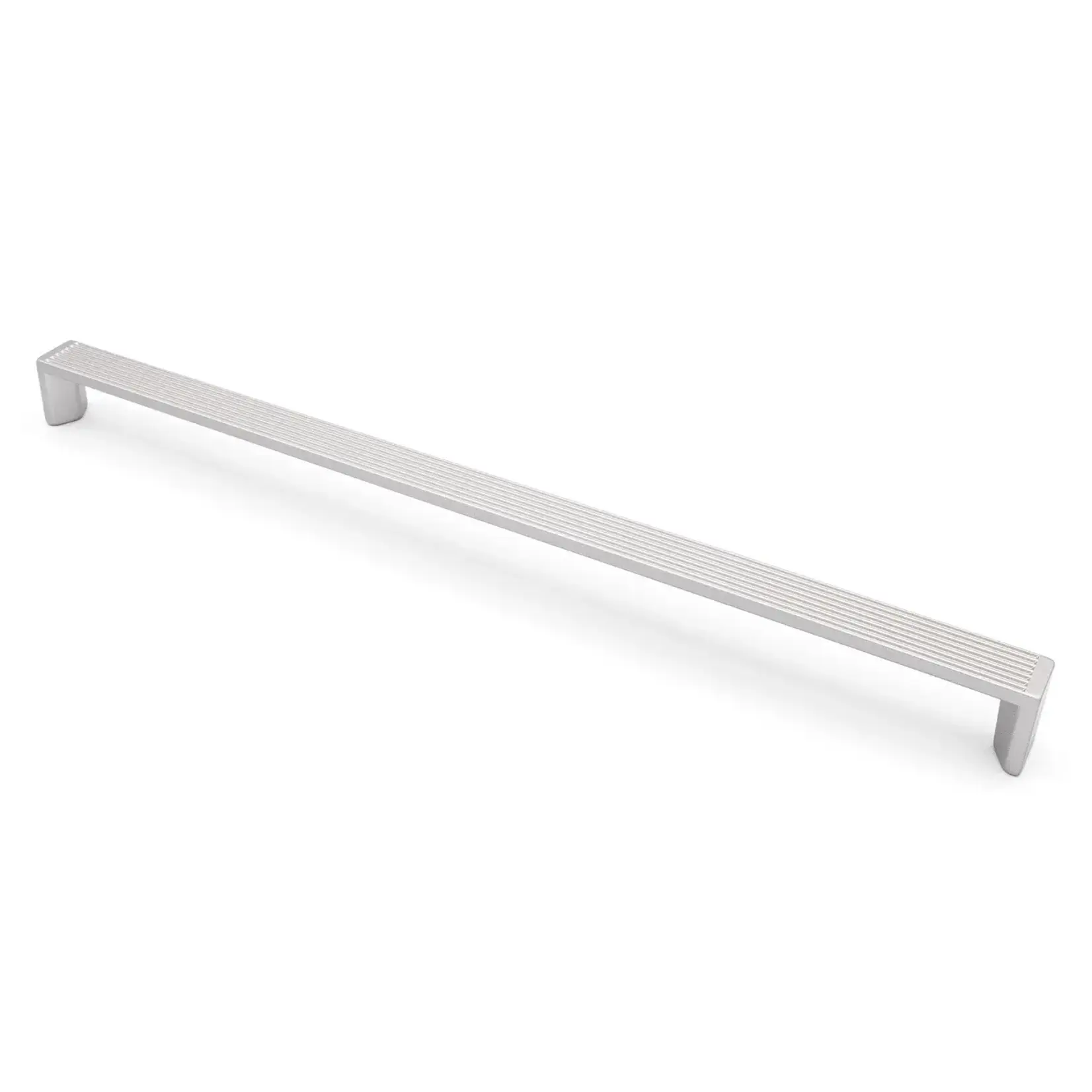 Citterio Giulio Lineas Fluted Designer Pull Lacquered Silver 320mm