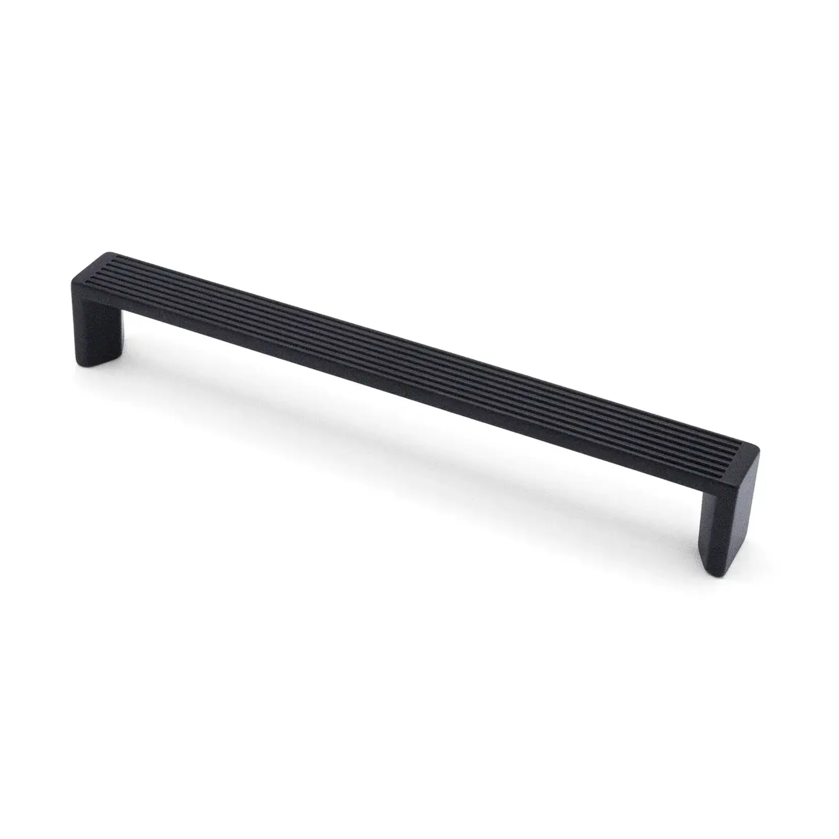Citterio Giulio Lineas Fluted Designer Pull Matte Black 160mm