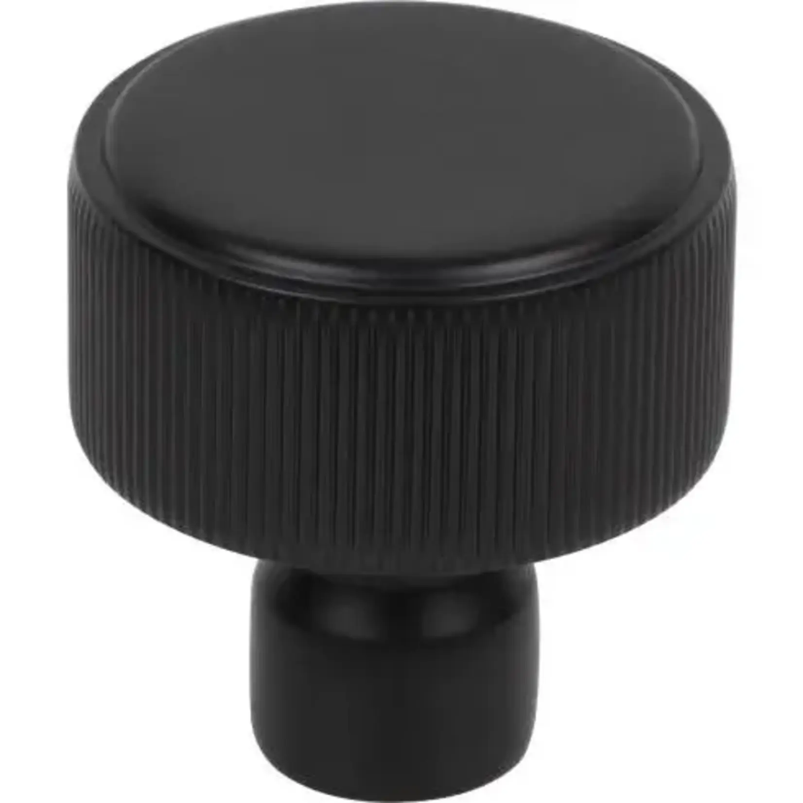 Top Knobs Dempsey Round Knob Flat Black 1 1/4 Inch