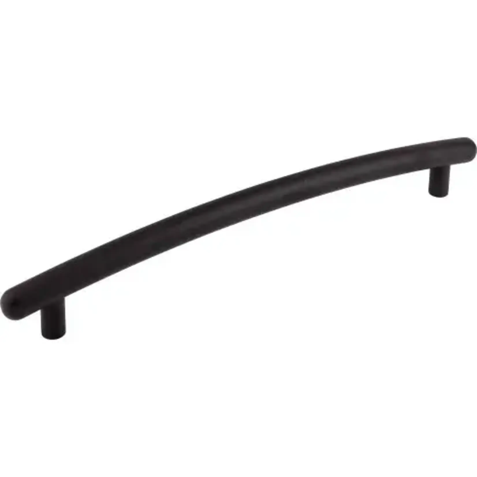 Top Knobs Curved Appliance Pull Flat Black - 12 in
