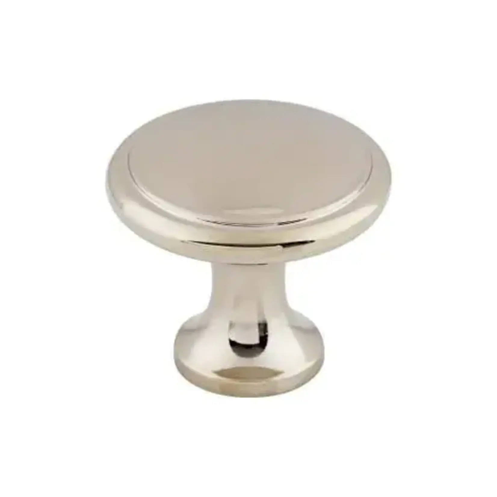 Top Knobs Ringed Knob Polished Nickel - 1 1/8 in