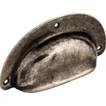 Top Knobs Mayfair Cup Pull Pewter Antique - 3 3/4 in
