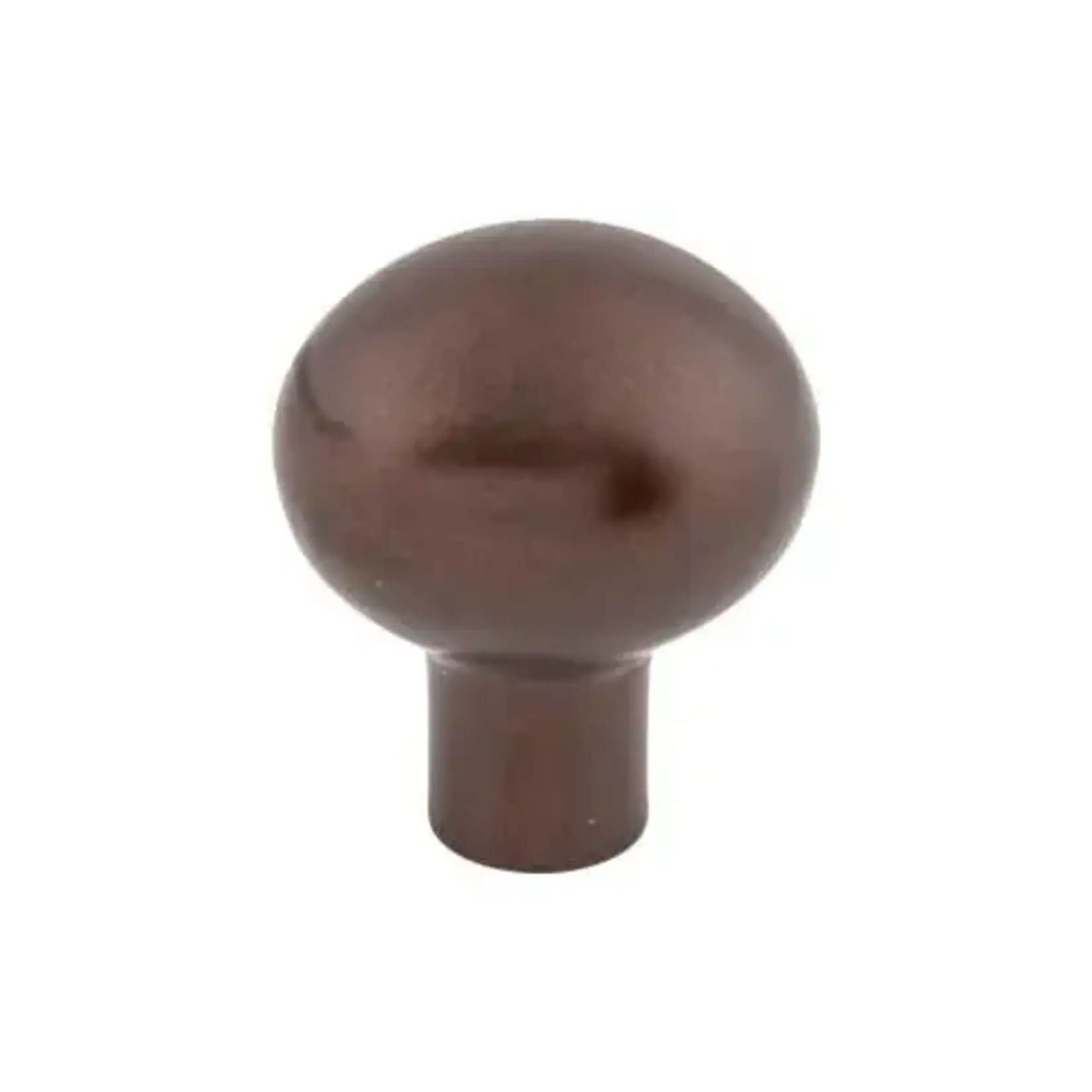Top Knobs Aspen Small Egg Knob Mahogany Bronze 1 3/16 Inch