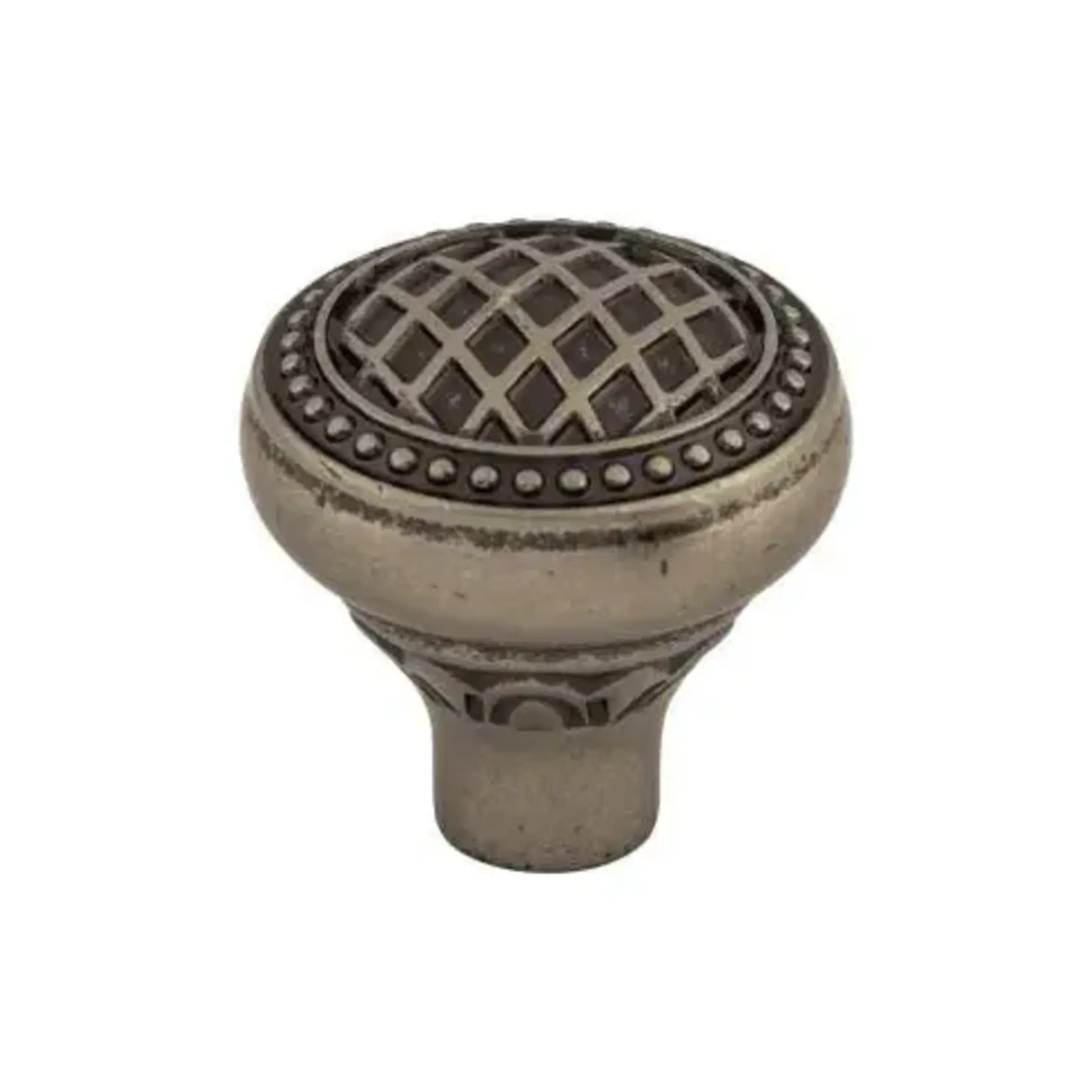 Top Knobs Trevi Round Knob Pewter Antique - 1 5/16 in