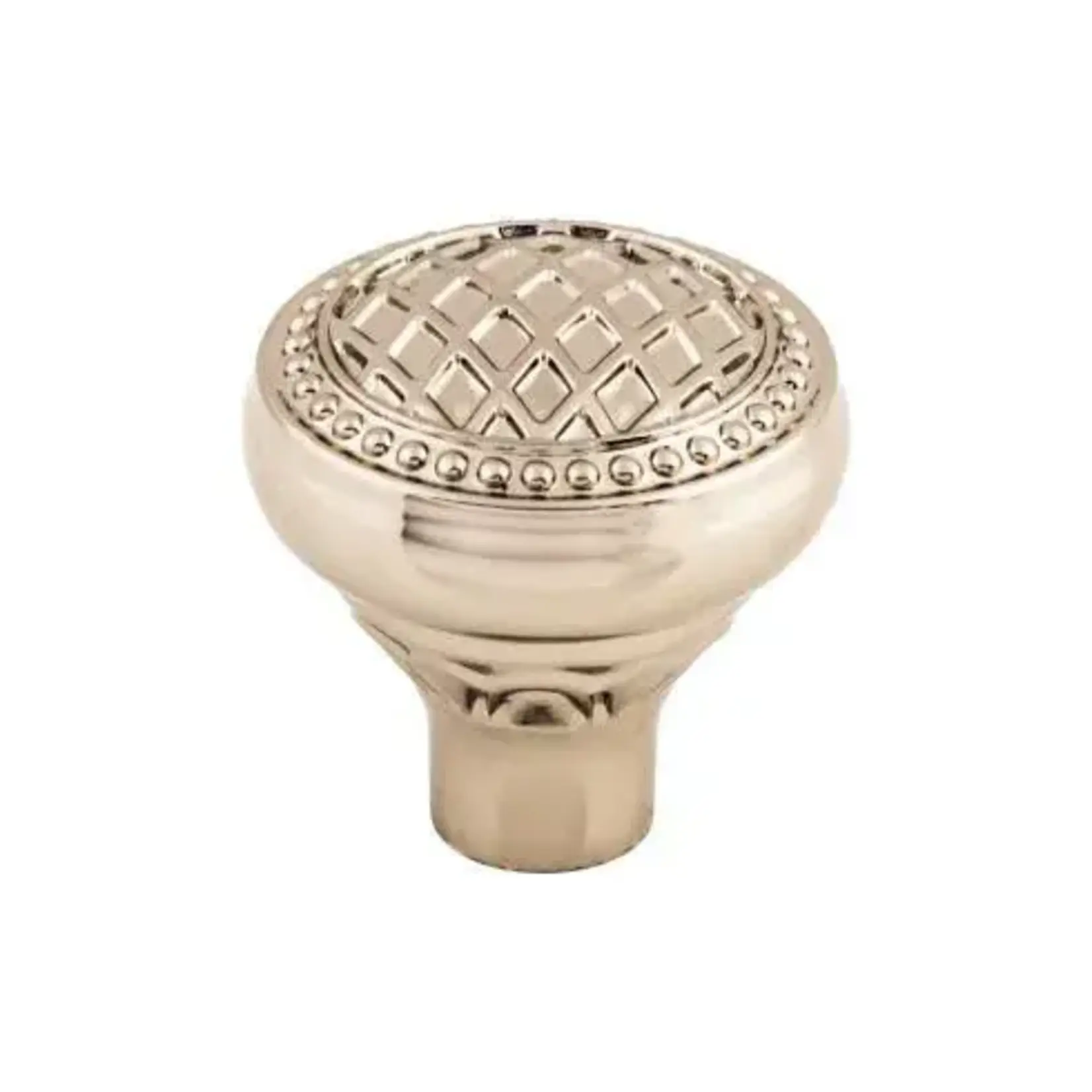 Top Knobs Trevi Round Knob Polished Nickel - 1 5/16 in