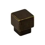 Top Knobs Tapered Square Knob German Bronze - 1 in