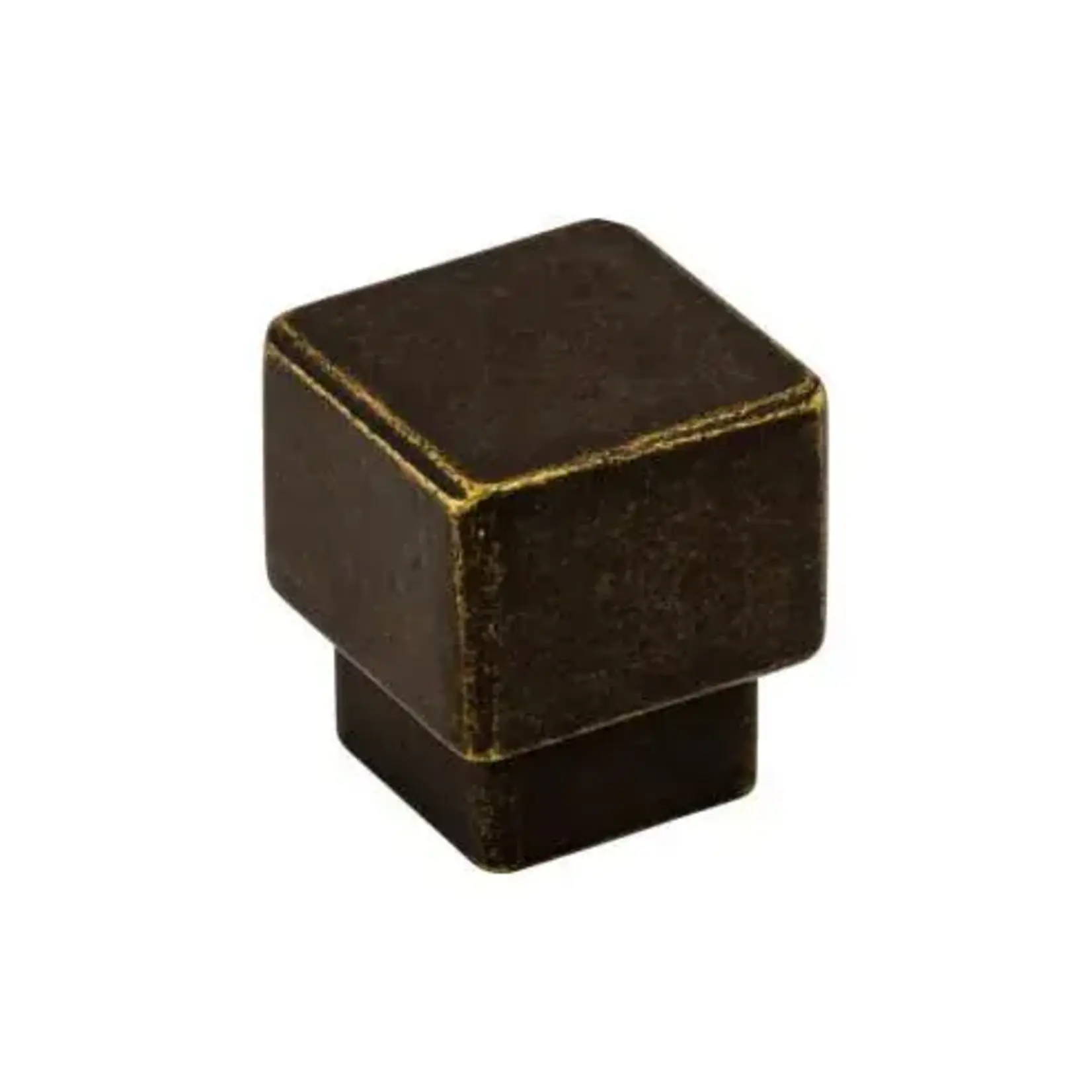 Top Knobs Tapered Square Knob German Bronze - 1 in