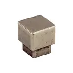 Top Knobs Tapered Square Knob Pewter Antique - 1 in