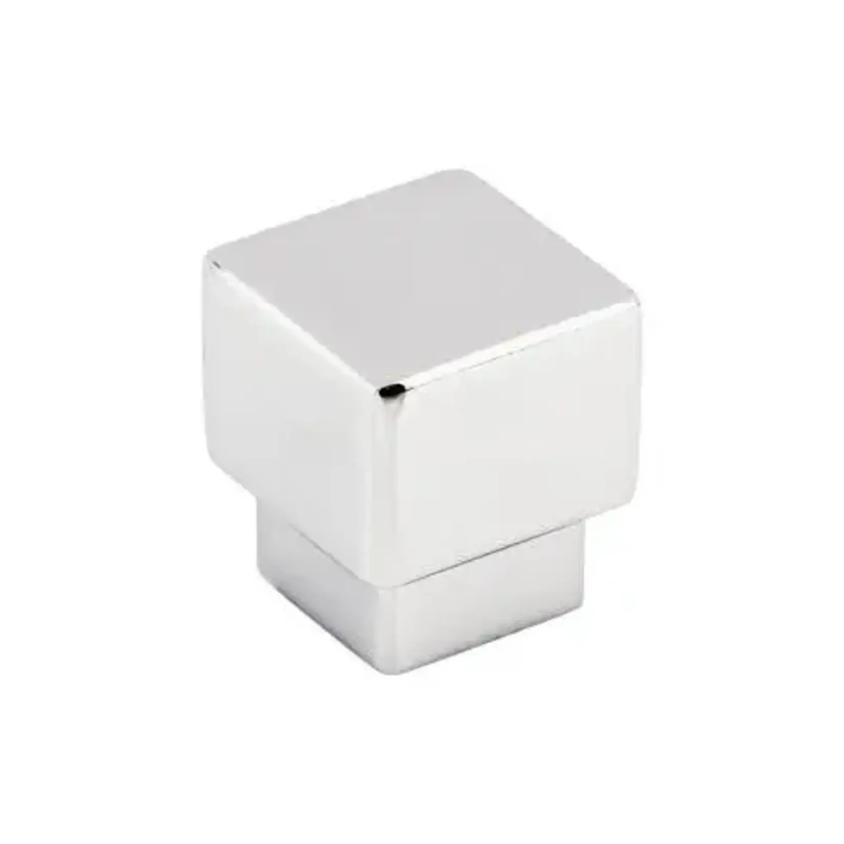 Top Knobs Tapered Square Knob Polished Chrome - 1 in