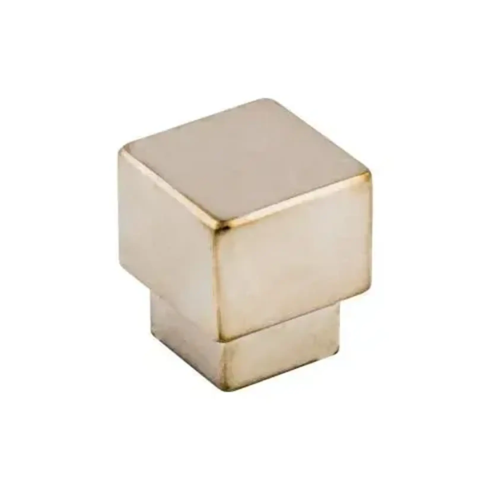 Top Knobs Tapered Square Knob Polished Nickel - 1 in