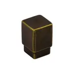 Top Knobs Tapered Square Knob German Bronze - 3/4 Inch