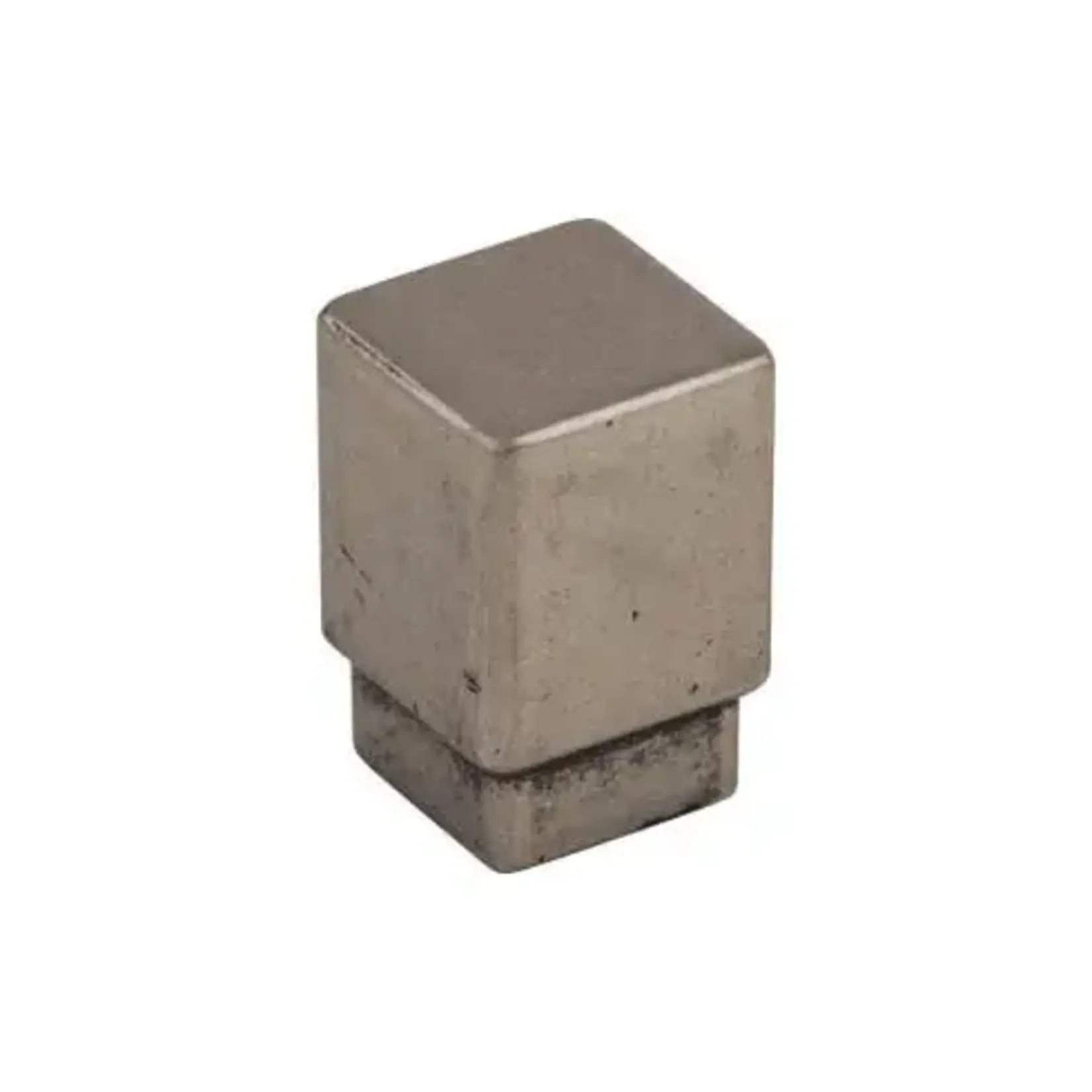 Top Knobs Tapered Square Knob Pewter Antique - 3/4 Inch