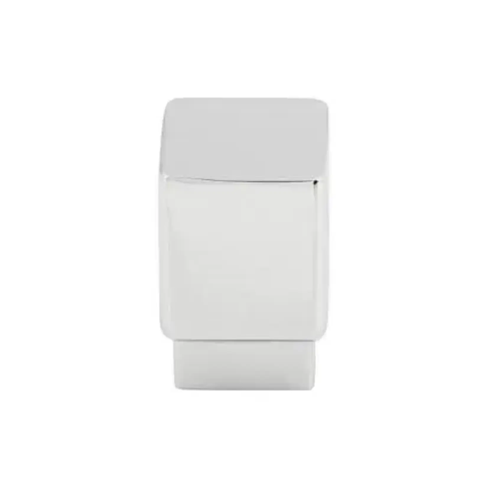 Top Knobs Tapered Square Knob Polished Chrome - 3/4 Inch