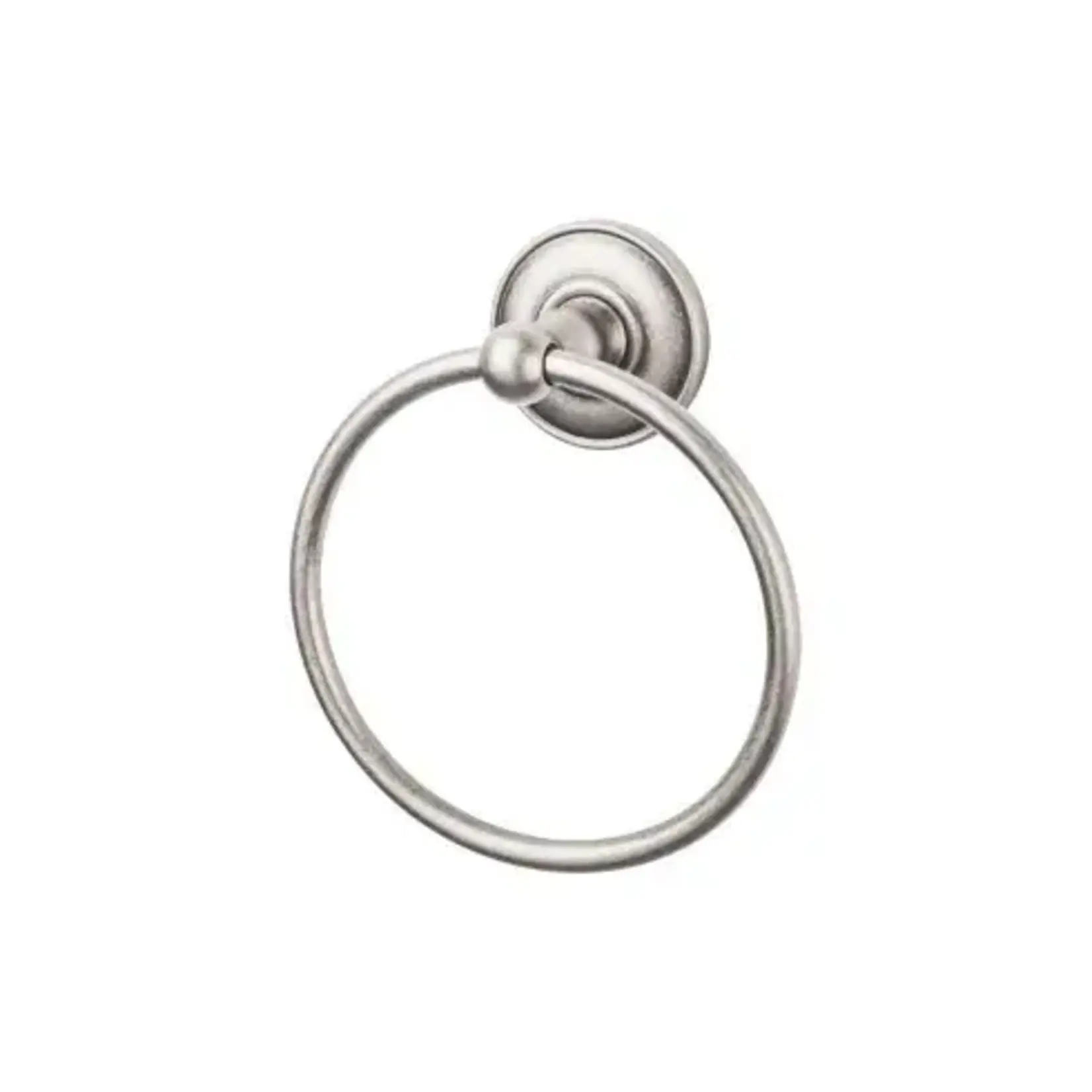 Top Knobs Edwardian Bath Ring Plain Backplate Antique Pewter