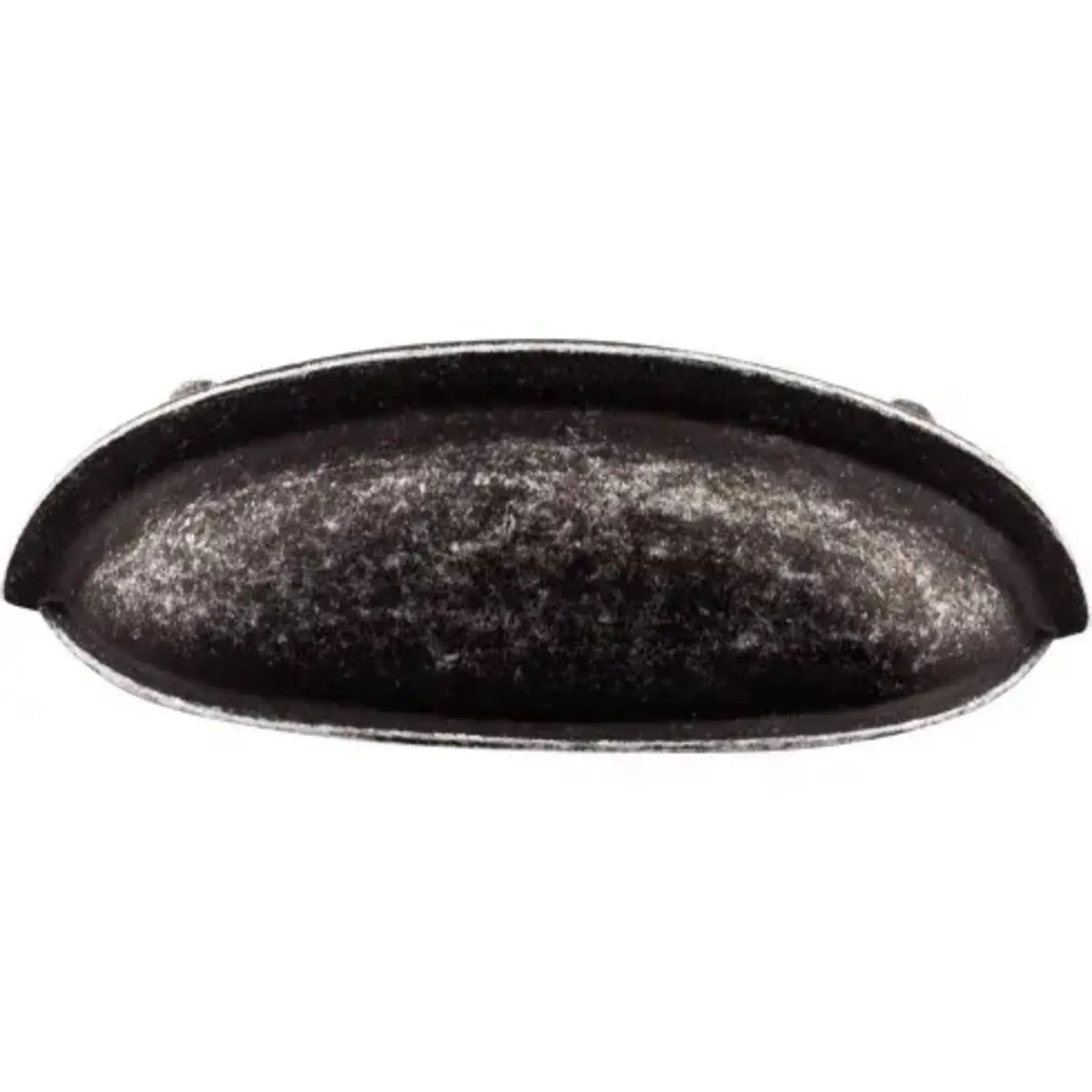 Top Knobs Somerset Cup Pull Black Iron - 3 in