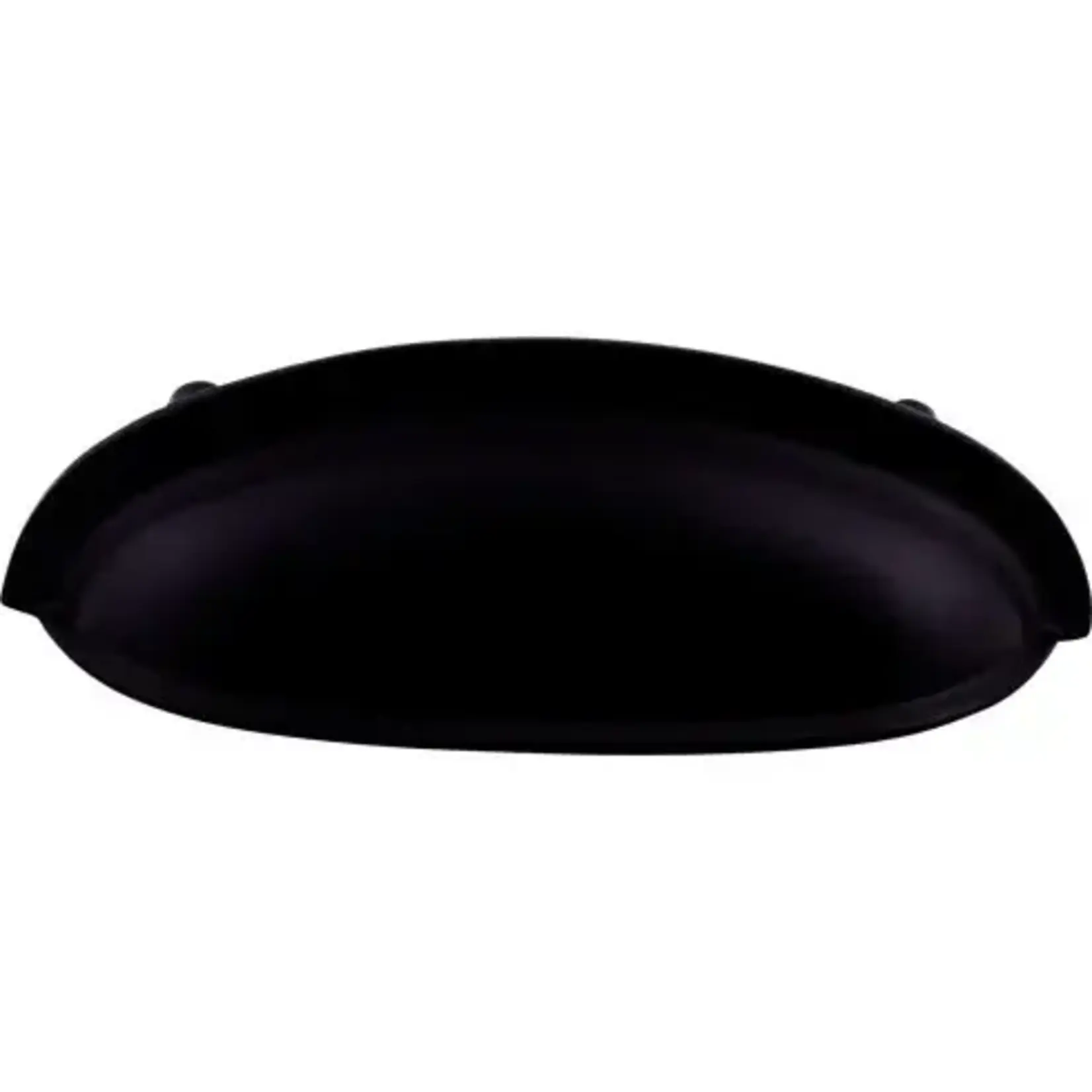 Top Knobs Somerset Cup Pull Flat Black - 3 in